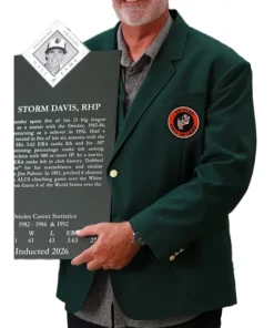 Chris Davis Orioles Hall of Fame Green Blazer - Image 3