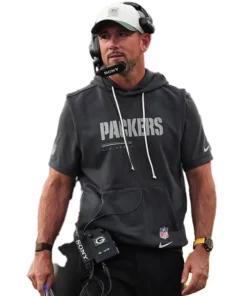 Matt LaFleur Preseason 2026 Packers Sideline Sleeveless Hoodie