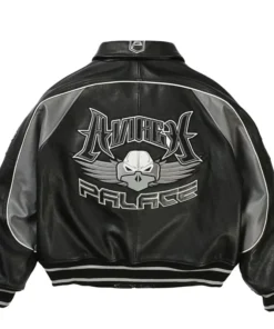 Alternative view of PALACE AVIREX Black Leather Jacket