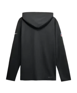 Alternative view of Pittsburgh Steelers Nike Sideline Game On Long Sleeve Hooded T-shirt