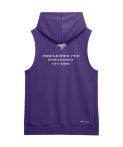 Minnesota Vikings 2026 Sideline Sleeveless Hoodie - Image 3