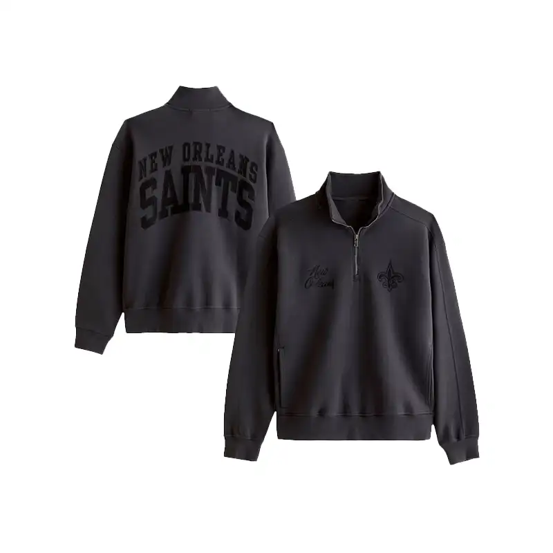 New Orleans Saints Abercrombie & Fitch Half-Zip Sweatshirt
