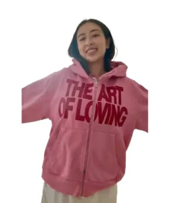 Olivia Dean Pink Hoodie