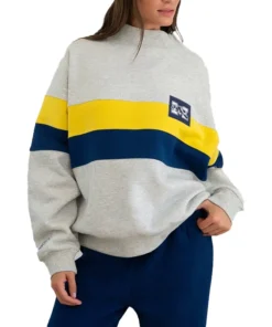 Alternative view of 2026 Parke x ’47 Michigan Grey Graphic Mockneck Sweatshirt