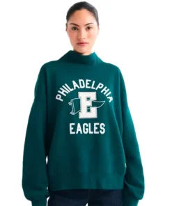 Abercrombie Eagles Mock Neck Sweatshirt - Image 2