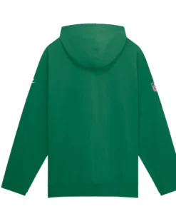 Alternative view of Philadelphia Eagles Nike Sideline Kelly Green Half-Zip Hooded Jacket