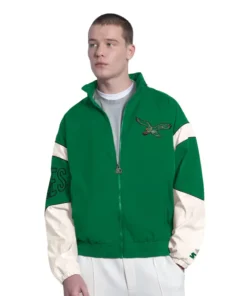 Philadelphia Eagles Starter Kelly Green Full-Zip Hooded Jacket