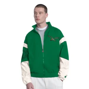 Philadelphia Eagles Starter Kelly Green Full-Zip Hooded Jacket