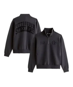 Pittsburgh Steelers Abercrombie & Fitch Half-Zip Sweatshirt - Image 3