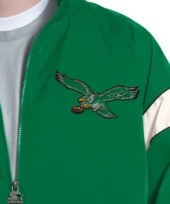 Philadelphia Eagles Starter Kelly Green Full-Zip Hooded Jacket - Image 3