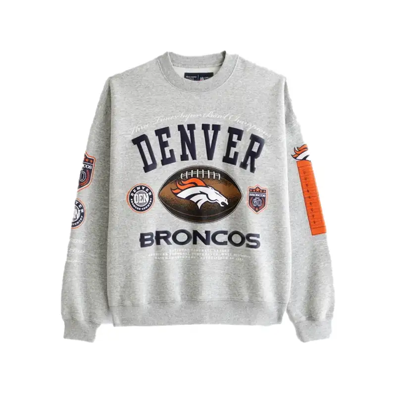 Abercrombie 2026 Denver Broncos Crew Sweatshirt