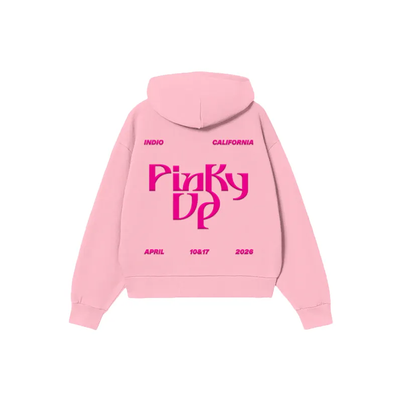 Unisex Katseye Desert Zip-Up Fleece Pink Hoodie