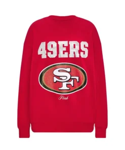 Victoria Campus Fleece Bling Crew Sweatshirt