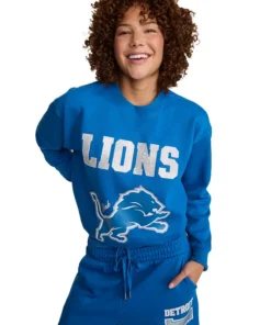 Alternative view of Victoria Detroit Lions Campus Sweatshirt