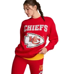 Alternative view of Victoria Kansas City Chiefs Campus Sweatshirt