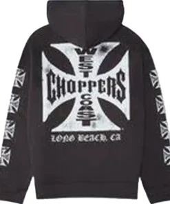 Alternative view of West Coast Choppers Black Hoodie