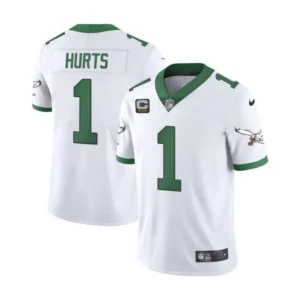 White Kelly Green Eagles Jersey