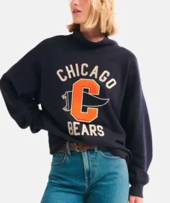 Alternative view of Abercrombie Chicago Bears Mock Neck Sweatshirt