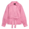 Zara Pink Suede Jacket