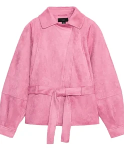 Zara Pink Suede Jacket
