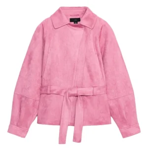 Zara Pink Suede Jacket