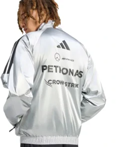 ADIDAS AMG PETRONAS FORMULA 1 TEAM SILVER MERCEDES JACKET - Image 3