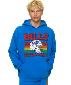 Buffalo Bills Aviator Nation Royal Relaxed Tri-Blend Hoodie