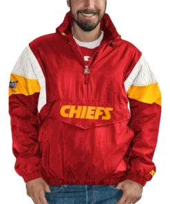 Kansas City Chiefs Starter Quarter-Zip Breakaway Jacket - Image 3