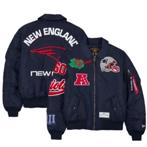New England Patriots New Era x Alpha Industries Navy MA-1 Jacket
