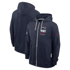 New England Patriots Nike Sideline Full-Zip Hoodie