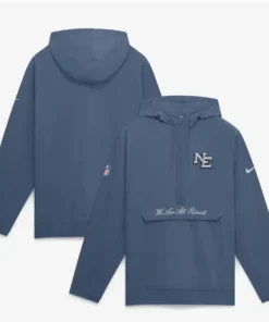 2026 Nike England Patriots Rivalries Sideline Anorak Half-Zip Jacket - Image 4