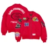 San Francisco 49ers New Era x Alpha Industries Scarlet MA-1 Jacket