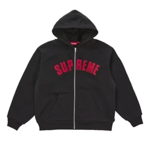 Supreme Arc Thermal Lined Zip Up Hooded Sweatshirt