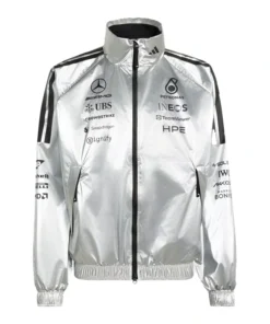 ADIDAS AMG PETRONAS FORMULA 1 TEAM SILVER MERCEDES JACKET