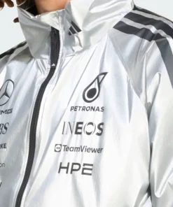 ADIDAS AMG PETRONAS FORMULA 1 TEAM SILVER MERCEDES JACKET - Image 2