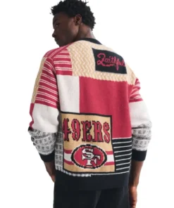 Abercrombie 49ers Patchwork Cardigan - Image 3