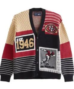 Alternative view of Abercrombie 49ers Patchwork Cardigan
