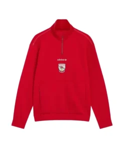 Arsenal Adidas EQT Half-Zip Pullover Sweatshirt
