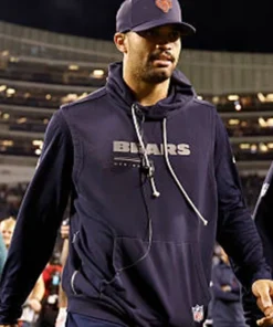 Caleb Williams 2026 Chicago Bears Sleeveless Sideline Hoodie - Image 2