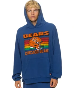 Chicago Bears Aviator Nation Navy Relaxed Tri-Blend Hoodie