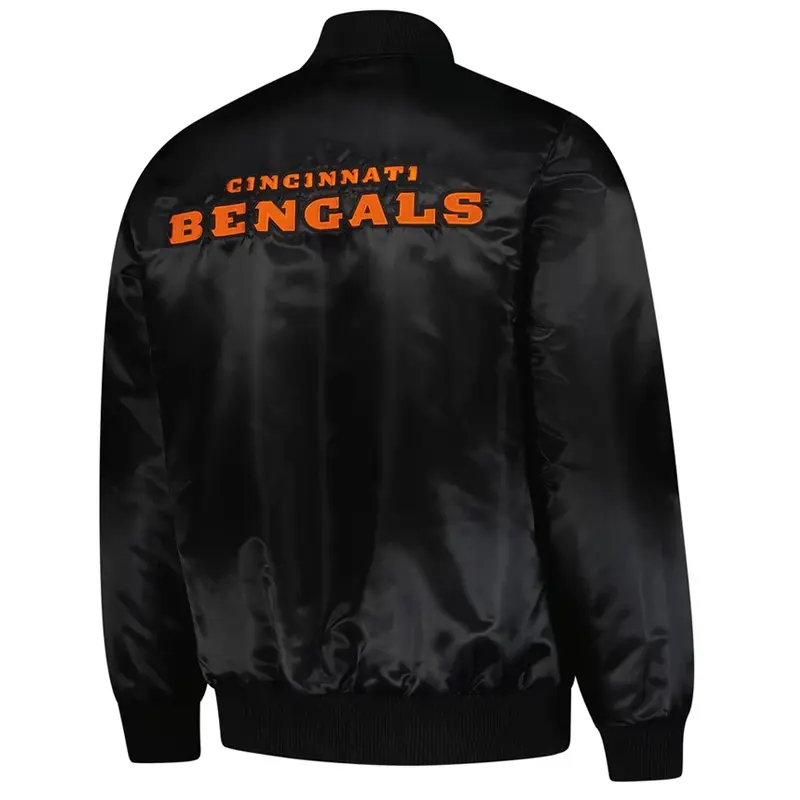 Cincinnati Bengals Starter Black Satin Jacket