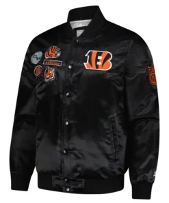 Cincinnati Bengals Starter Black Satin Jacket