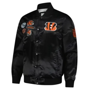 Cincinnati Bengals Starter Black Satin Jacket
