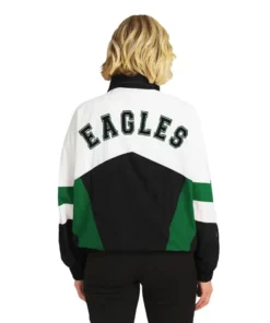 Alternative view of Erin Andrews Philadelphia Eagles Crinkle Windbreaker Jacket
