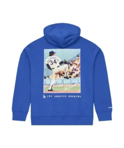 Alternative view of Fernando Valenzuela Los Angeles Dodgers Hoodie