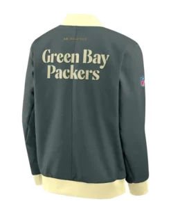 Green Bay Packers Nike Rivalries Bomber Jacket - Image 3