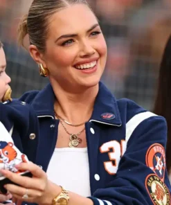 Kate Upton Astros Varsity Jacket - Image 3