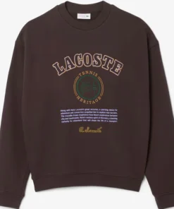 Lacoste Heritage Embroidery Fleece Sweatshirt - Image 4