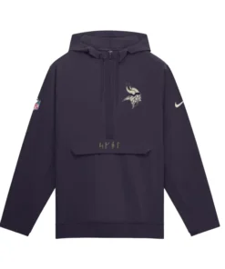 Alternative view of Minnesota Vikings Nike Rivalries Anorak