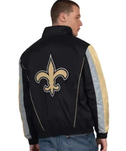 Alternative view of New Orleans Saints Starter Thursday Night Gridiron Half-Zip Jacket